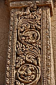 Bagan Myanmar. original stucco of the walls of Thambula Temple. 